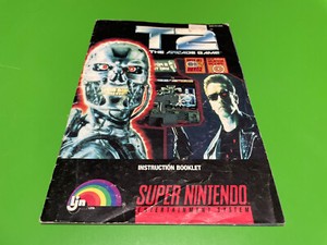 Terminator 2 Judgment Day T2 Super Nintendo SNES Manual Instruction Booklet