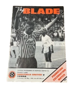 SHEFFIELD UNITED V GENOA - PROMOTION CELEBRATION MATCH - 9/5/1990 - Picture 1 of 1