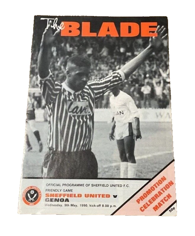 SHEFFIELD UNITED V GENOA - PROMOTION CELEBRATION MATCH - 9/5/1990 - Image 1 of 1