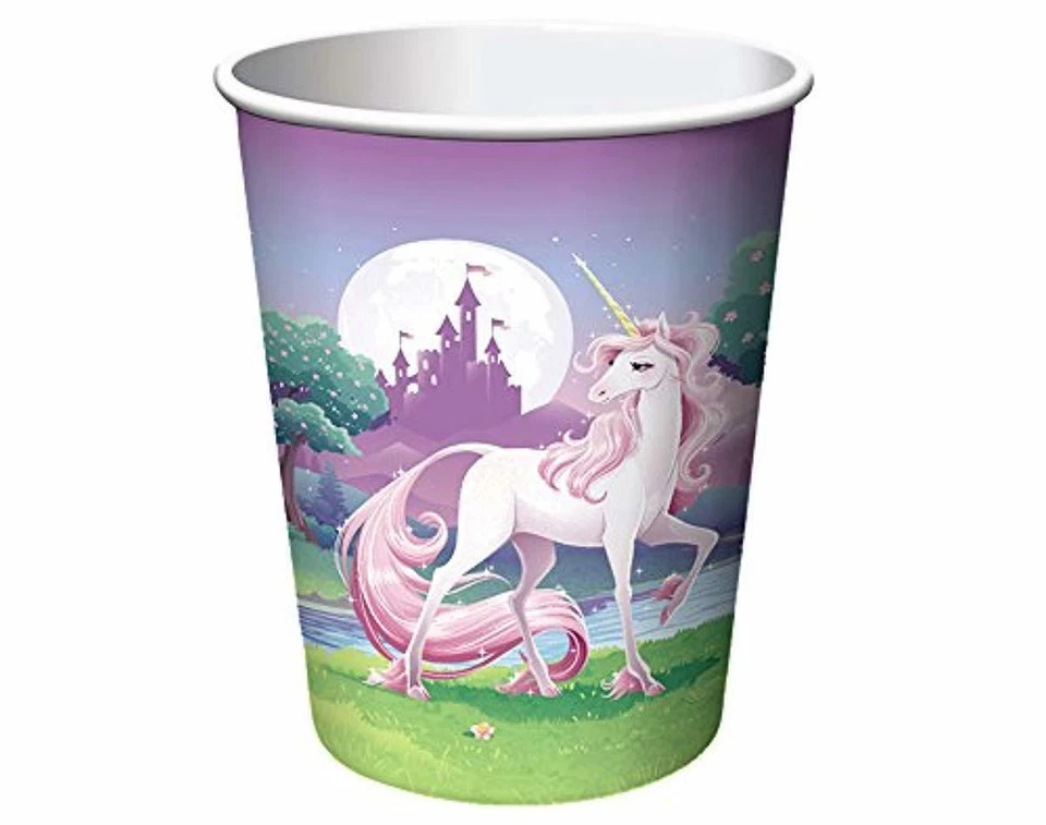 Creative Converting 375603 Unicorn Fantasy 9oz Cups-8 count, One Size - Image 1 of 2