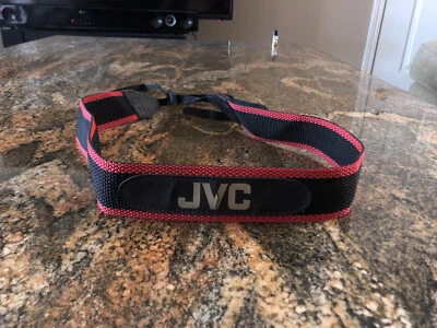 Vintage JVC Video Camera Camcorder Red & Black Shoulder / Neck / Arm Strap - Image 1 of 2
