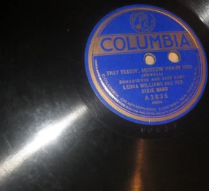 78RPM Columbia A3835 Leona Willliams - Teasin' Squeezin' / U Man Like My Man VV+ - Picture 1 of 2