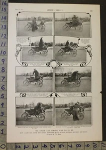 1904 AUTO CAR PHOTO SUFFRAGE WOMEN DRIVE FEMINISM MOTORCAR MECHANIC 27645 - Picture 1 of 1