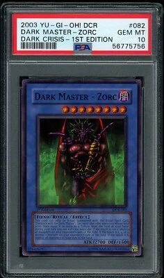 YUGIOH Dark Master - Zorc DCR-082 1st Edition Super Rare PSA 10 - Image 1 of 2