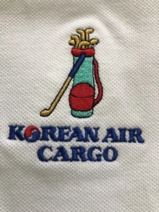 80’s Outer Banks Collectible Korean Air Embroidered Cargo Employee RARE Shirt L - Picture 1 of 11