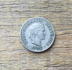 Switzerland 1902 B 10 Rappen World Coin - Picture 1 of 2