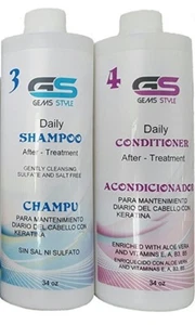 GS KERATIN MAINTENANCE SHAMPOO & CONDITIONER -Sulfate & salt free 34 oz / 1L - Picture 1 of 1