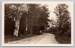 1940s RPPC South Sutton, NH Dirt Road Near Blaisdell Lake Unposted Postcard - Picture 1 of 2