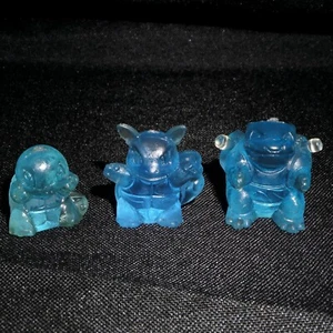 Nintendo Pokemon Blue Squirtle Wartortle Blastoise Rubber Eraser Keshi Figure - Picture 1 of 5