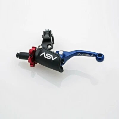 Alavanca de embreagem ASV F4 Pro azul curta partida a quente Suzuki RMZ250 03-07 RMZ450 06-07 - Imagem 1 de 2