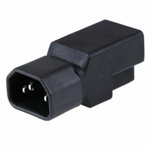 C14 to Nema 5-15R PDU PSU USP Power Adapter IEC male to US Female Plug Converter - Picture 1 of 9