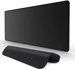 XXL Black Gaming Mouse Pad — Large Extended Desk Mat for Keyboard & Mouse - Picture 1 of 6