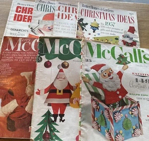 VTG MCM Better Homes & Gardens Mccall's Christmas Ads 1950's 1960's Lot of 7 - Picture 1 of 24