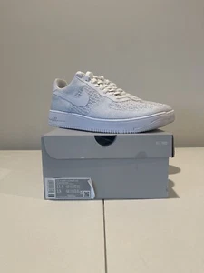 Size 11.5 - Nike Air Force 1 Flyknit Low 2.0 Pure Platinum 2019 - Picture 1 of 5