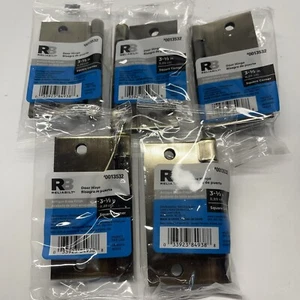 Lot Of 5 RELIABILT 3-1/2-in H x Square Antique Brass Mortise Interior Door Hinge - Picture 1 of 7