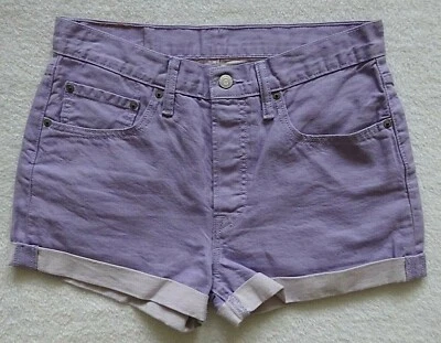 Levi's 501 Button Fly Shorts Women's Size 30 Purple Denim READ MEASUREMENTS - Image 1 of 4