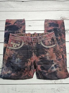 ROCK REVIVAL HERREN TIE DYE DAN ALT STRAIGHT GRÖSSE 34 S9 - Bild 1 von 8