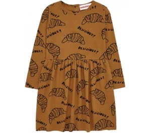 Nadadelazos Jersey Dress DELICIOUS CROISSANT Caramel size 10 Years - Picture 1 of 3