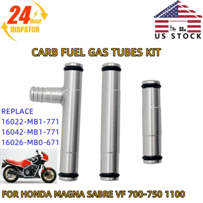 KIT DE 3 TUBOS DE GAS COMBUSTIBLE CARBURADOR para HONDA MAGNA SABRE 1983-86 VF 700-750 Foto 1 de 4