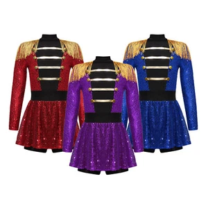 Girls Dress Up Drum Major Uniform Photo Shooting Costume Marching Band Party - Picture 1 of 52