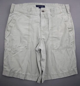 Herren 2010 Tommy Hilfiger Chino Eckige Tasche Canvas Shorts Khaki Größe 32 - Bild 1 von 10