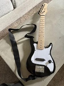 BCP Child’s 30” Black Electric Guitar W/ Strap Tested - Picture 1 of 8