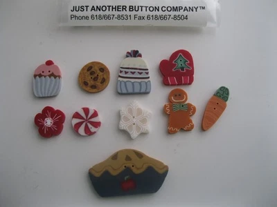 Just Another Button Company 10 Buttons NEW - Image 1 of 4