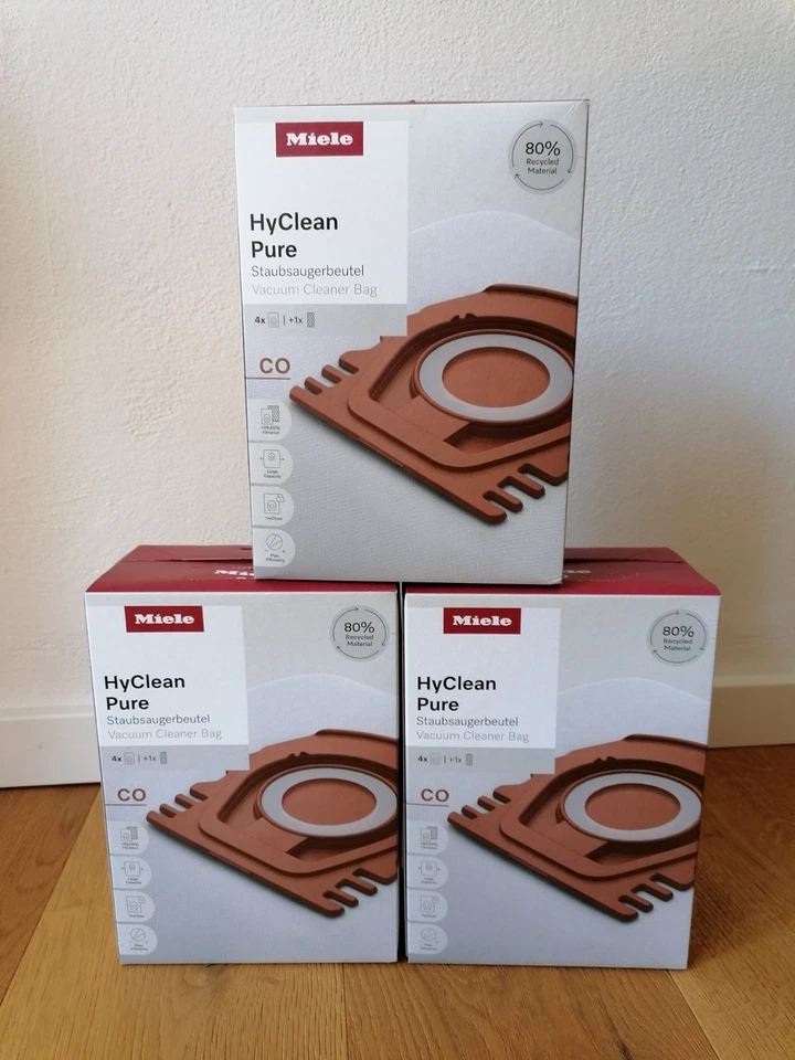 Miele HyClean Pure CO Staubsaugerbeutel für Miele Guard M1 - 3 Packungen