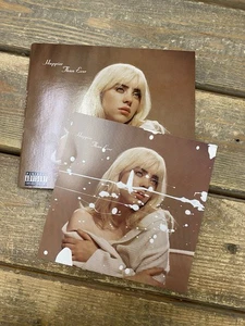 Billie Eilish Happier Than Ever Hand Splatter painted Art Card w/CD Case No CD - Bild 1 von 2