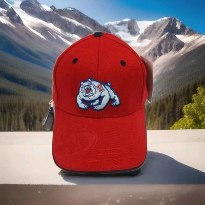  Fresno State Bulldogs Stretch Fit Hat Large Extra Large Coliseum Men's Red Ncaa - Image 1 of 4