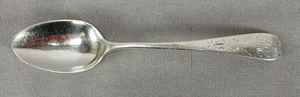 John Lambe London Georgian Bright-Cut Sterling Silver Spoon Circa 1798 - Imagen 1 de 9