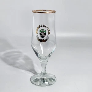 Augsburger Gold Rimmed Vintage Beer Glass Barware With Crest Design - Picture 1 of 11