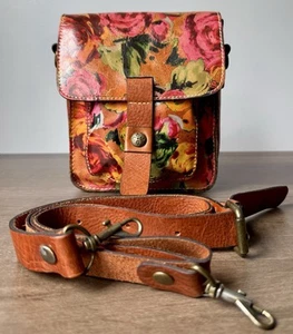 Vintage Patricia Nash Floral Crossbody Purse - 8” x 7” x 6” - Picture 1 of 8
