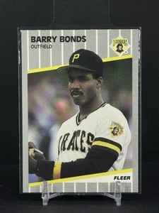 BARRY BONDS 1989 Fleer #202 Pirates Giants Baseball HR Champ Centered and Clean! - Picture 1 of 3
