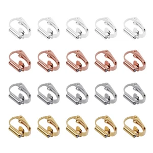 20 PCS Ear Clip Accessories on Earring Conversion Pins Clips Converters - Picture 1 of 12