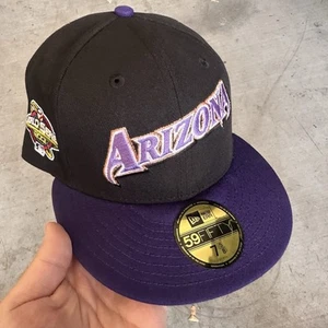 Gorra 7 5/8 Club Script Arizona Diamondbacks 2001 WS Parche 59fifty Gris Gorra UV - Imagen 1 de 3