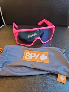 LUNETTES DE SOLEIL MIROIR SPY MONOLITH ROSE FLUO MAT/BRONZE HEUREUX/VERT CLAIR SPECTRA - Photo 1/5