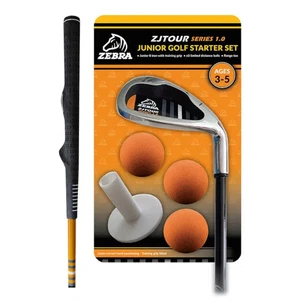 Zebra Golf Starter 8 Iron With Training Grip And Foam Balls - Ages 3 - 12 years - Picture 1 of 6