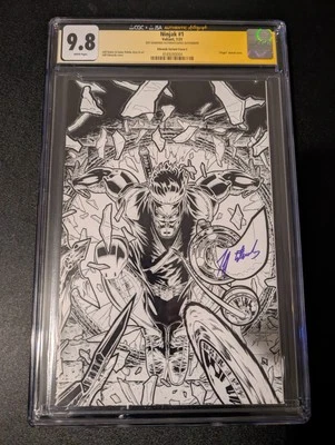📢 CGCxJSA  9.8 | Ninjak #1 Virgin Sketch Cover | Signed by Jeff Edwards🔥 - Image 1 of 4