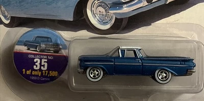 Chevrolet El Camino 1959 Johnny Lightning Truckin' America diecast 1:64 coche azul Foto 1 de 4