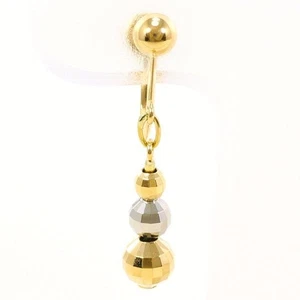 PT 18K Gelbgold Ohrring (eine Seite) ca.1,1 g kostenloser Versand gebraucht - Bild 1 von 4