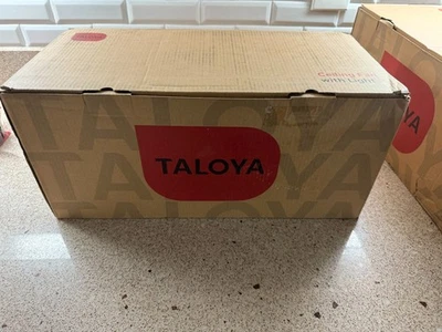 Taloya 42 in. LED Indoor Black Flush Mount Ceiling fan with Light and Remote - Image 1 of 3