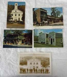 Vintage Lot of 5 unused postcards from Mariposa & Columbia California Gold Rush - Picture 1 of 11