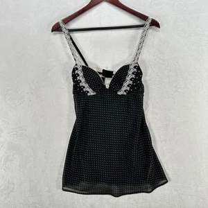 Vintage Cinema Etoile Dress Womens M Black Slip Babydoll Fairy Whimsygoth Top - Picture 1 of 10