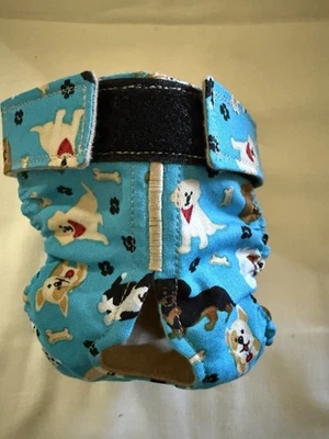Female Dog Puppy Pet Diaper Washable Pants Sanitary Underwear TURQUOISE DOGS XXS - Image 1 of 4