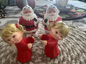 Vintage Christmas Candle Holders Japan - Bild 1 von 7