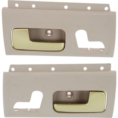 Juego de manijas de puerta interiores delanteras para Lincoln Town Car 2003-2011 bisel beige Foto 1 de 4
