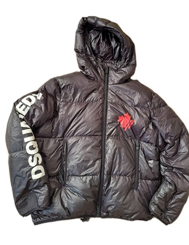 DSQUARED2 dsquared puffer jacket uomo vestibilità xxl xl nylon lucido vedi difetto