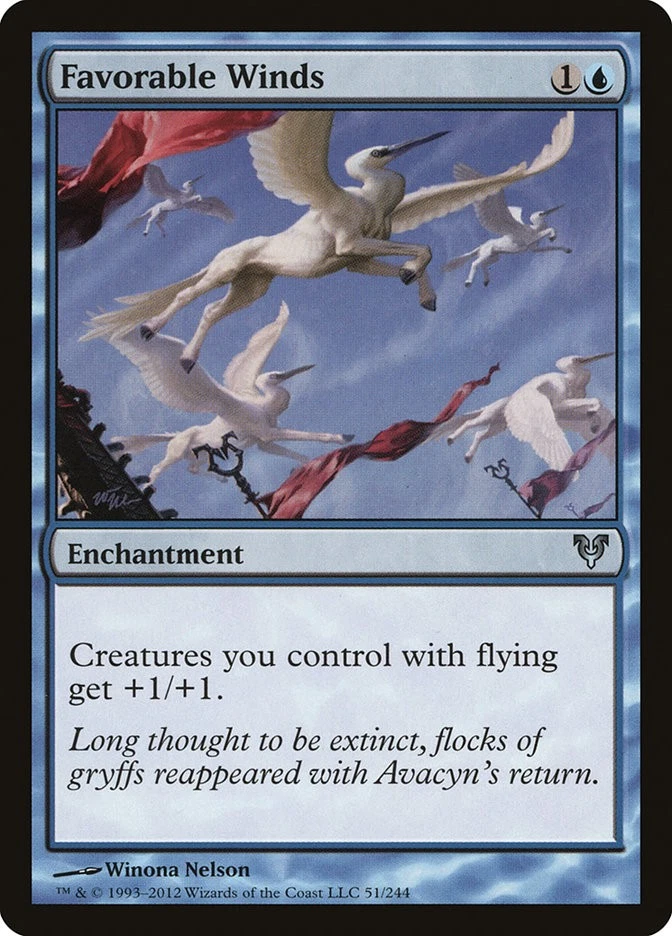 MTG Favorable Winds  - Avacyn Restored #051 - Image 1 of 1