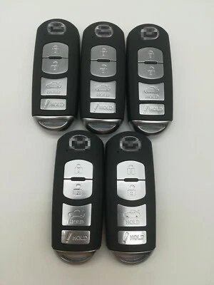 5*Fob Replacement Key shell for 2014-2018 MAZDA 6 MAZDA 3 MX-5 MIATA WAZSKE13D01 - Image 1 of 4